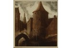 Ozolinsh Valentins (1927), Powder tower, 1985, paper, etching, 57 х 54 cm...
